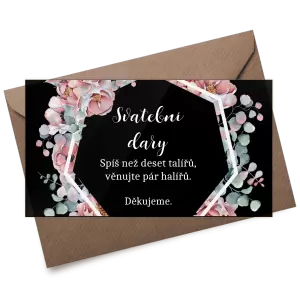 Plexi kartička dary EMA