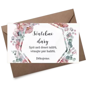 Plexi kartička dary EMA