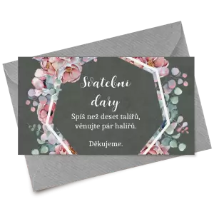 Papírová kartička dary EMA