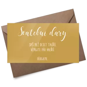 Plexi kartička dary ADRIANA