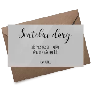 Plexi kartička dary ADRIANA