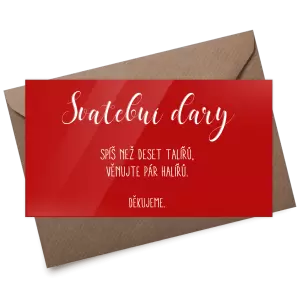 Plexi kartička dary ADRIANA