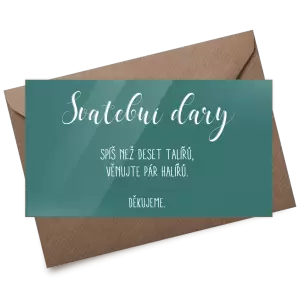 Plexi kartička dary ADRIANA