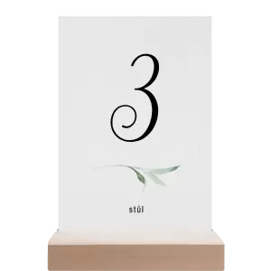 Papírové číslo stolu LUCY