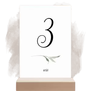 Plexi číslo stolu LUCY