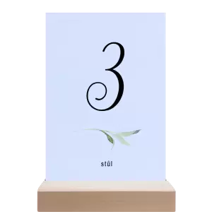 Papírové číslo stolu LUCY