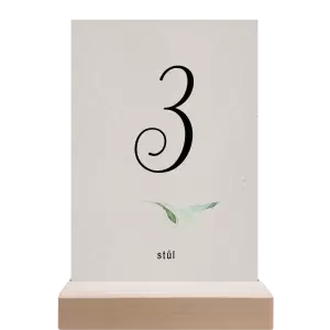 Papírové číslo stolu LUCY