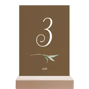 Papírové číslo stolu LUCY