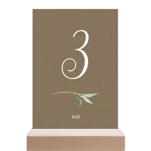 Papírové číslo stolu LUCY