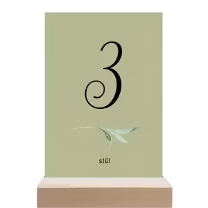 Papírové číslo stolu LUCY
