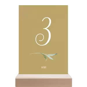 Papírové číslo stolu LUCY