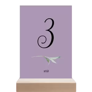 Papírové číslo stolu LUCY