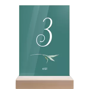 Plexi číslo stolu LUCY
