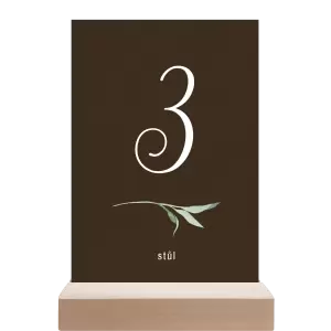 Papírové číslo stolu LUCY