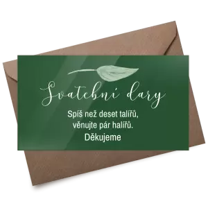 Plexi kartička dary LUCY