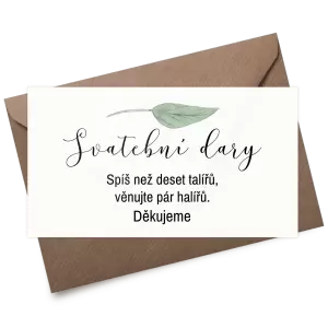 Plexi kartička dary LUCY