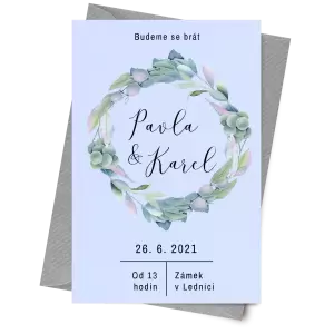 Papírové svatební oznámení LUCY