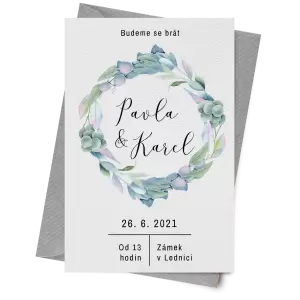 Papírové svatební oznámení LUCY