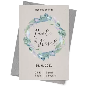 Papírové svatební oznámení LUCY