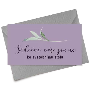 Papírová pozvánka LUCY