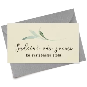 Papírová pozvánka LUCY