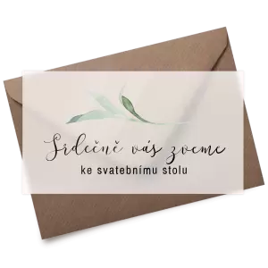 Plexi pozvánka LUCY