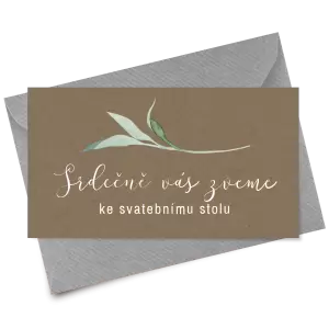 Papírová pozvánka LUCY