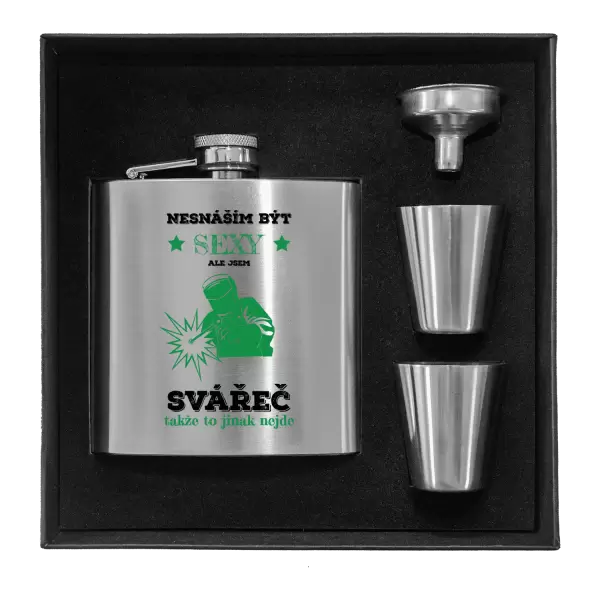 Placatka v krabičce Nesnáším být sexy, ale jsem svářeč
