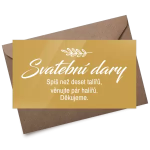 Plexi kartička dary LADY