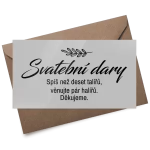 Plexi kartička dary LADY