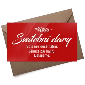 Plexi kartička dary LADY