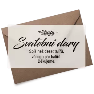Plexi kartička dary LADY