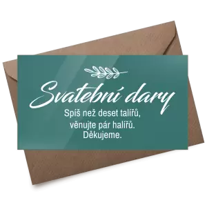 Plexi kartička dary LADY