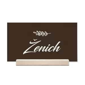 Papírová jmenovka LADY