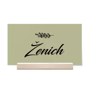 Papírová jmenovka LADY