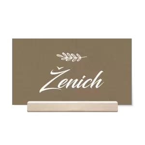 Papírová jmenovka LADY