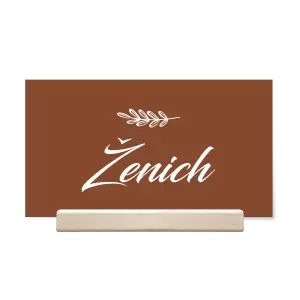 Papírová jmenovka LADY