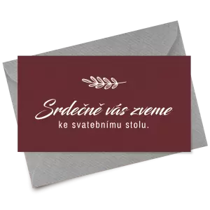 Papírová pozvánka LADY