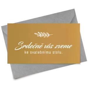 Papírová pozvánka LADY