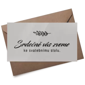 Plexi pozvánka LADY