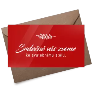 Plexi pozvánka LADY