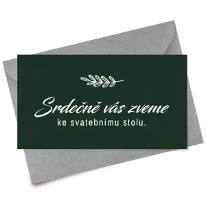 Papírová pozvánka LADY