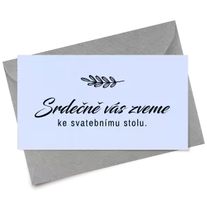 Papírová pozvánka LADY