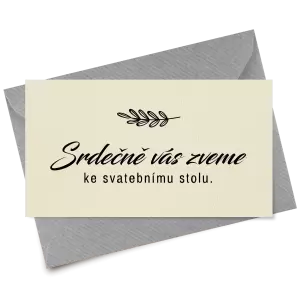 Papírová pozvánka LADY