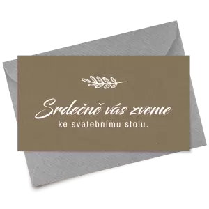 Papírová pozvánka LADY