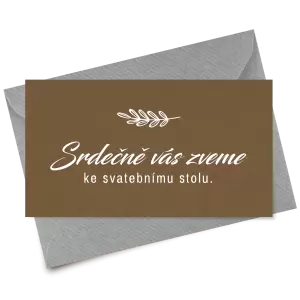 Papírová pozvánka LADY