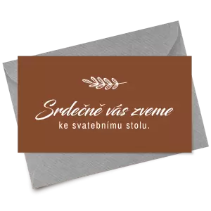 Papírová pozvánka LADY