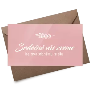 Plexi pozvánka LADY