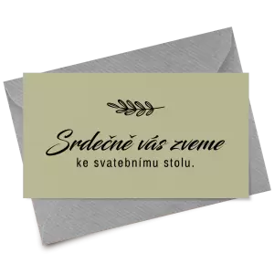 Papírová pozvánka LADY