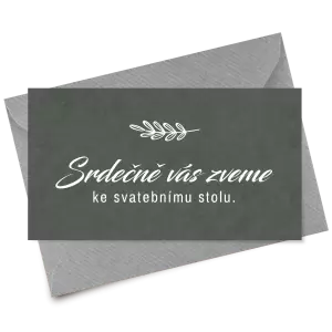 Papírová pozvánka LADY